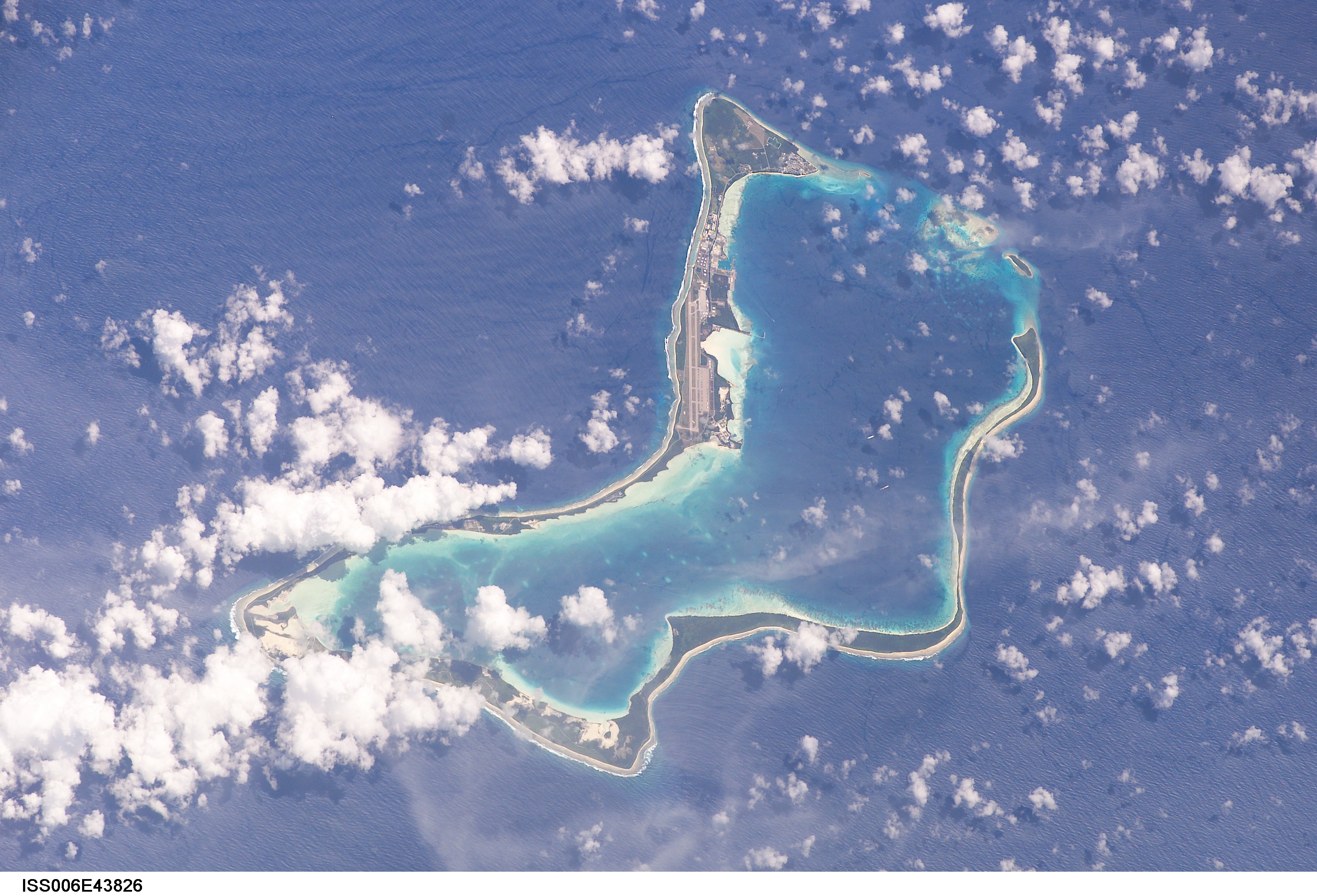 Diego Garcia atoll — NASA ISS photograph